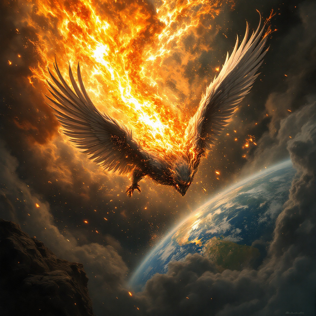 Lucifer Weather System FLUX prompt: