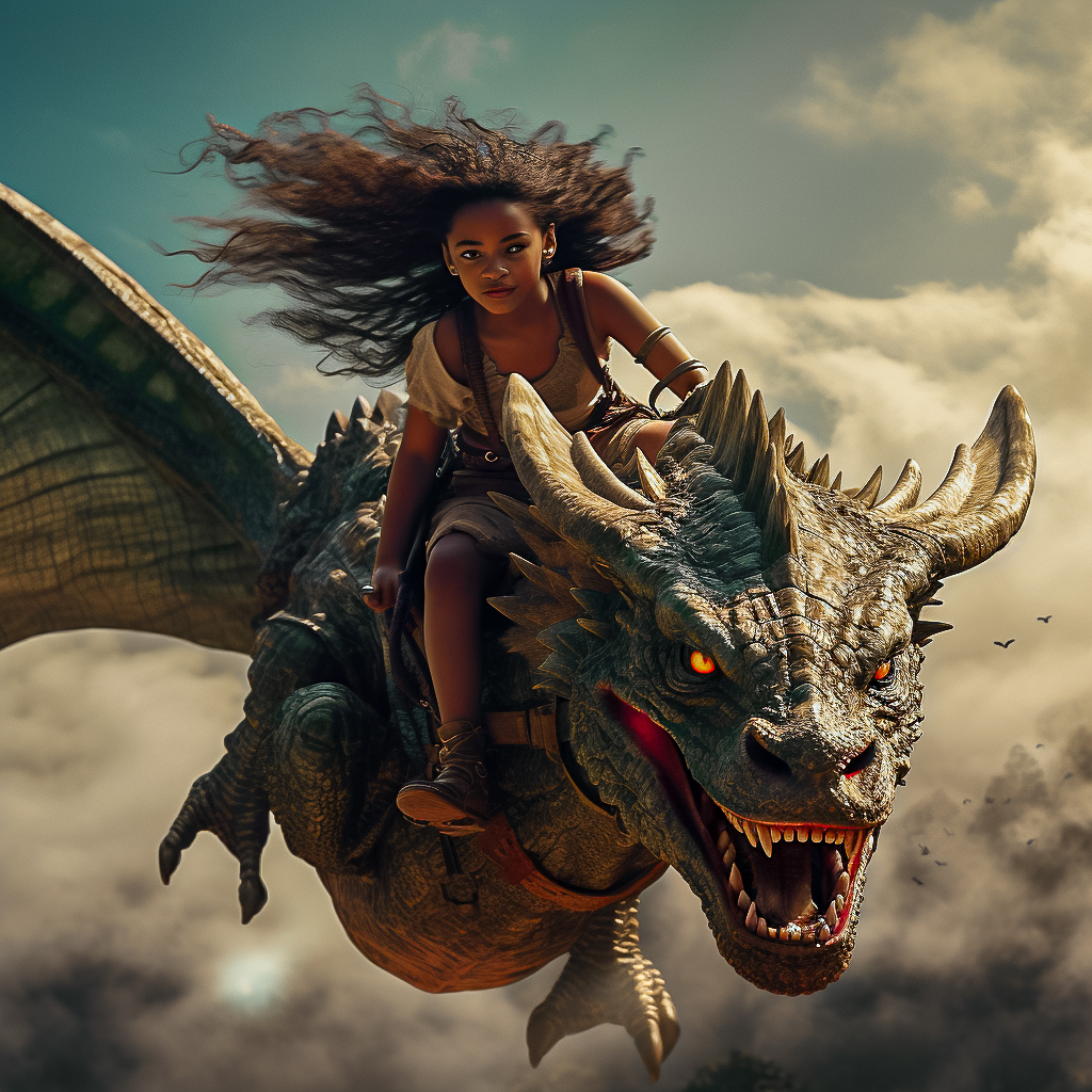 AI generated: Midjourney prompt: an incredible photo image of a mystical dragon, ab... (Midjourney - Concept Art)