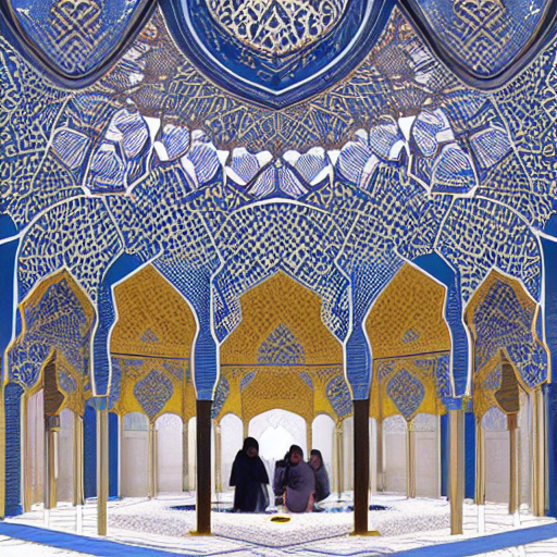 Islamic Pattern Pavilion Stable Diffusion prompt: The pavilion will feature intric...