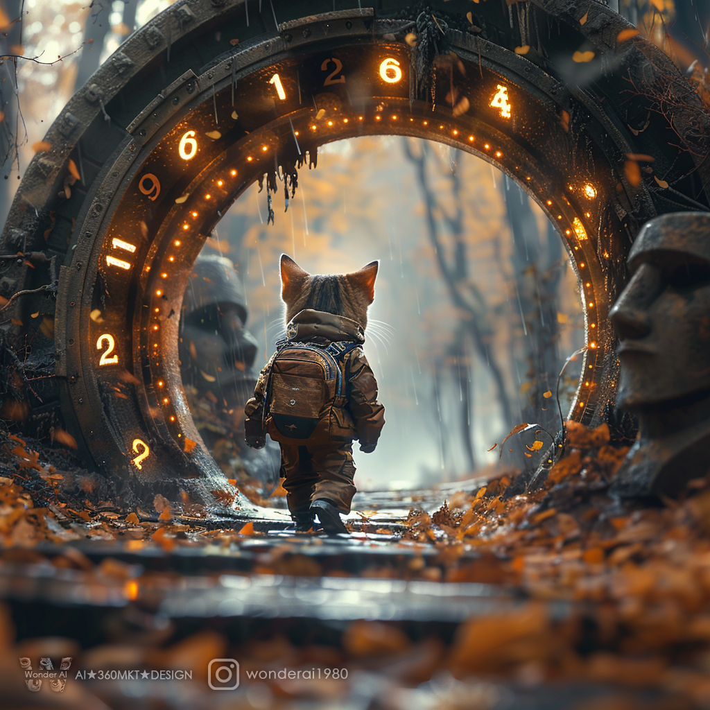 AI generated: Time traveler (Midjourney - Photography)