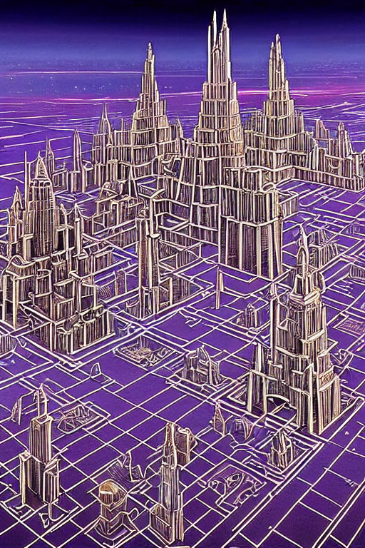 Stable Diffusion prompt: city of the future, built by an ...