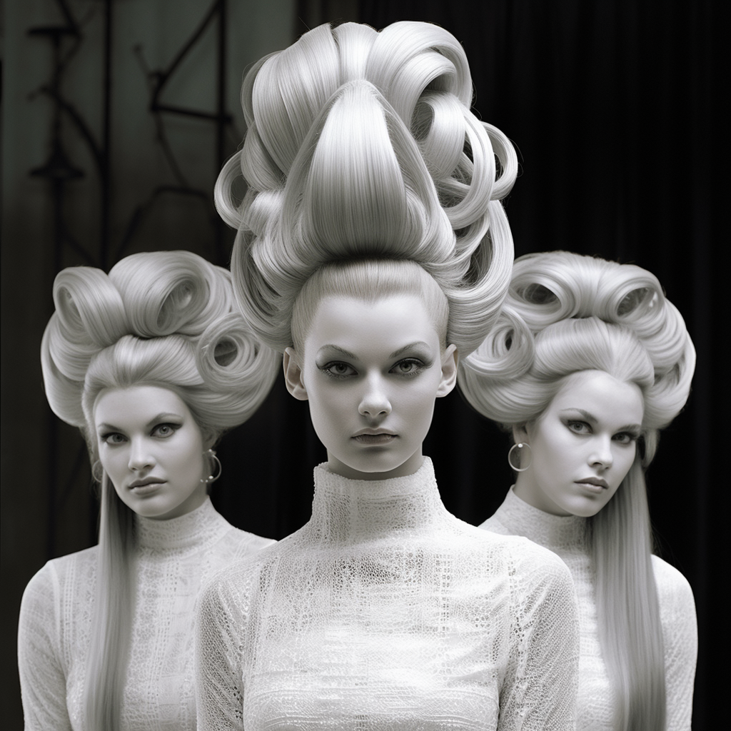 AI generated: Midjourney prompt: future fashion, hair styles (Midjourney - Fashion)