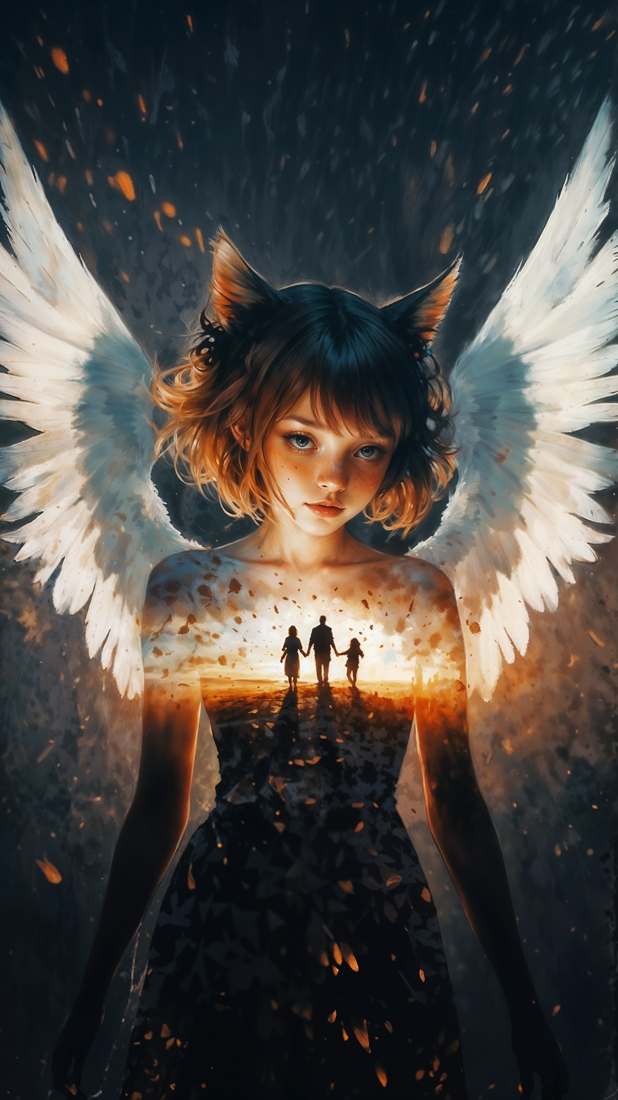 AI generated: Mythical Fantasy Double Exposure (SD XL - Concept Art)