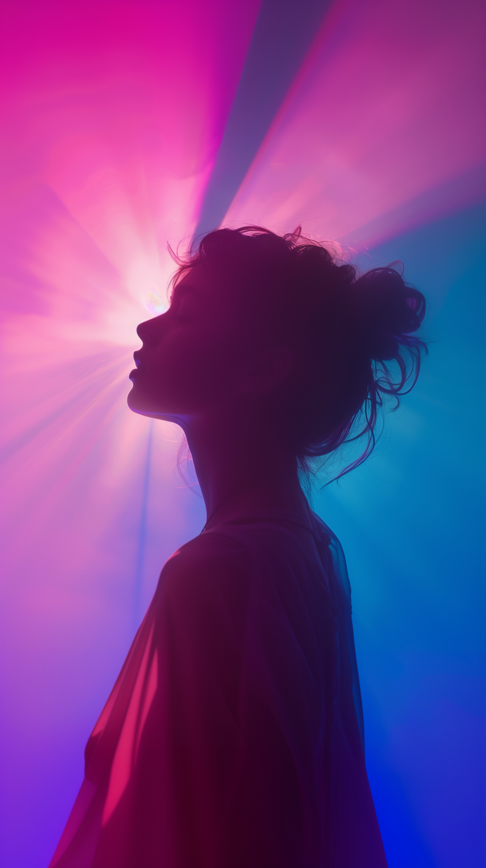 صورة مولدة بالذكاء الاصطناعي: Midjourney prompt: silhouette of a woman against a backlight, backlig... (نموذج Midjourney - تصوير فوتوغرافي)