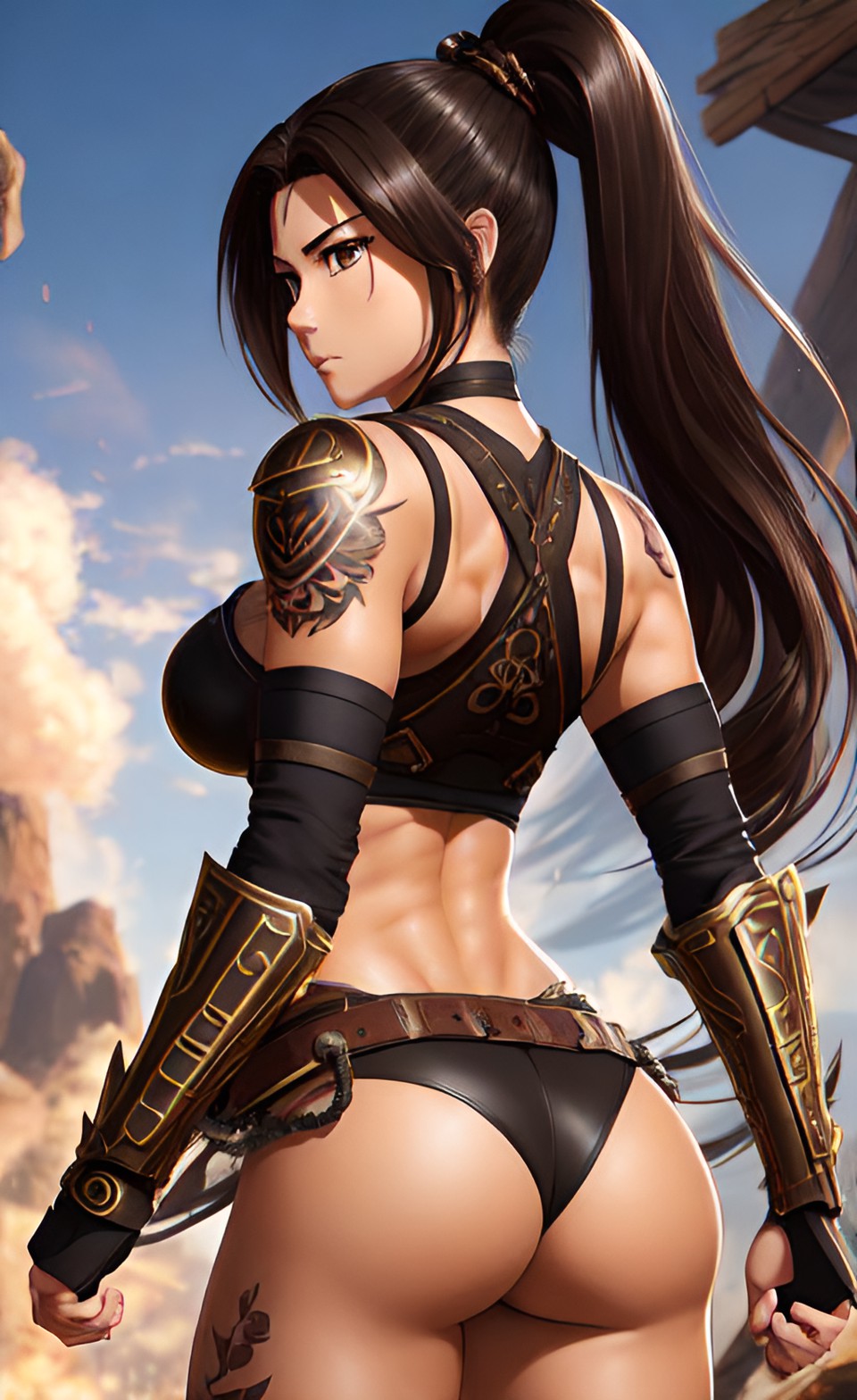 صورة مولدة بالذكاء الاصطناعي: Storm Huntress (نموذج Stable Diffusion - أنمي)