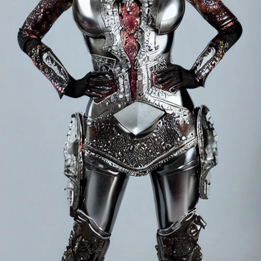 Stable Diffusion prompt: The Princess is clad in a suit o...