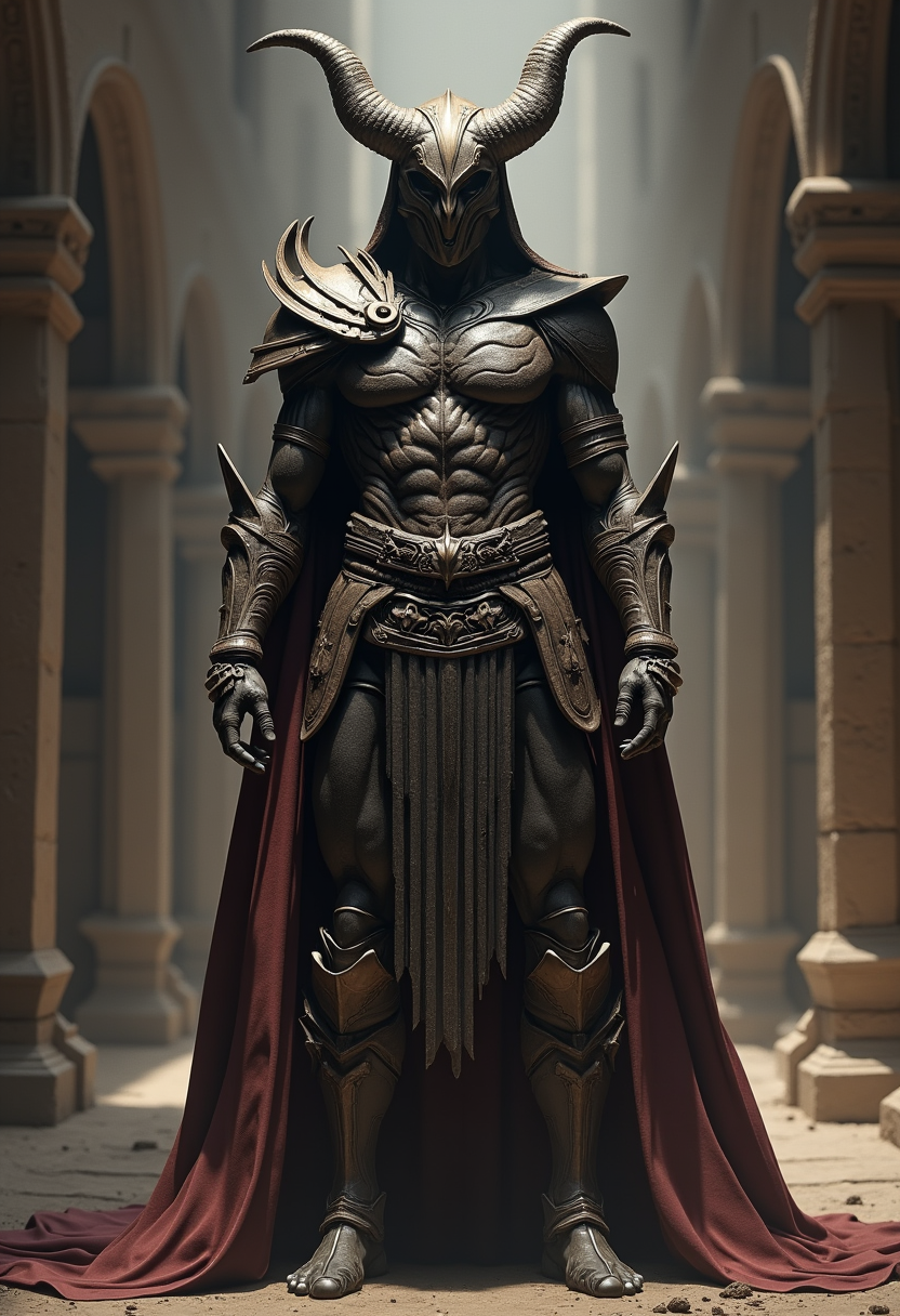 FLUX prompt: a full body shot of mandalorian, character concept... - FLUX