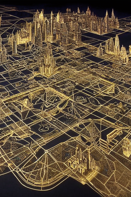 Stable Diffusion prompt: city of the future, built by an ...