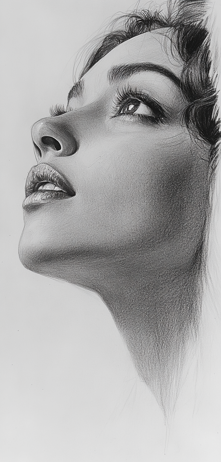 Midjourney prompt: graphite pencil drawing by Odilon Redon, sketch po... - Midjourney
