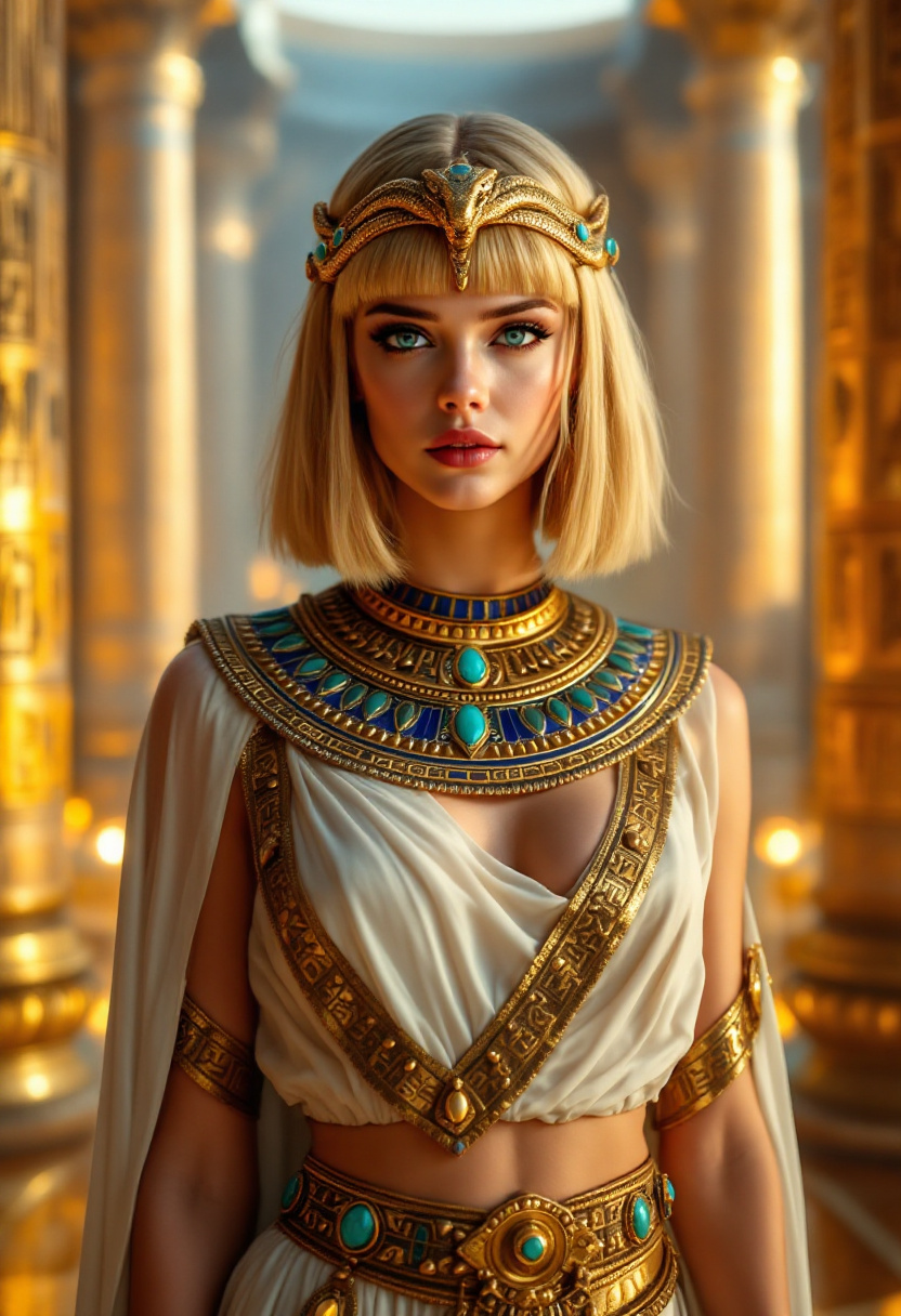 FLUX prompt: A regal and enchanting depiction of Elle Fanning a... - FLUX
