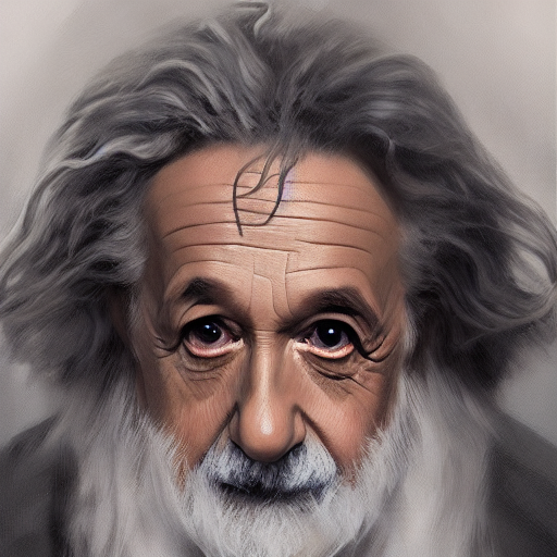 Stable Diffusion prompt: albert einstein as a realistic f...