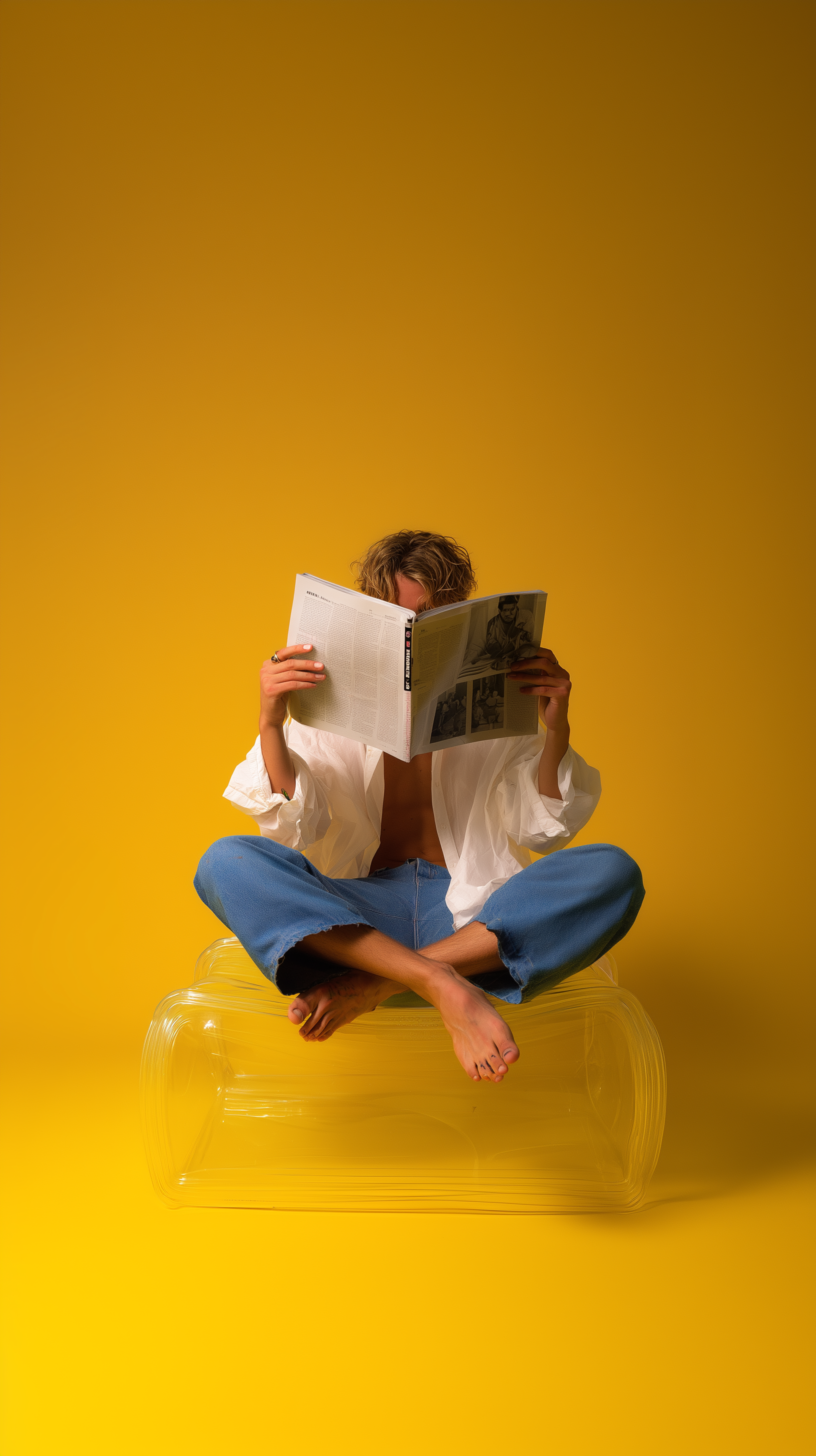 AI generated: Midjourney prompt: editorial photography, front view, studio setup, s... (Midjourney - Portraits)