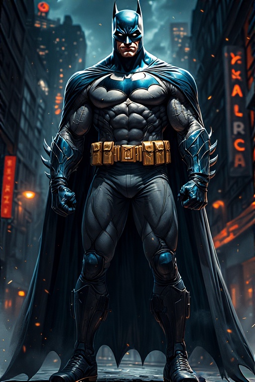 AI generated: ChatGPT Image prompt: Batman in Night City (ChatGPT Image - Concept Art)