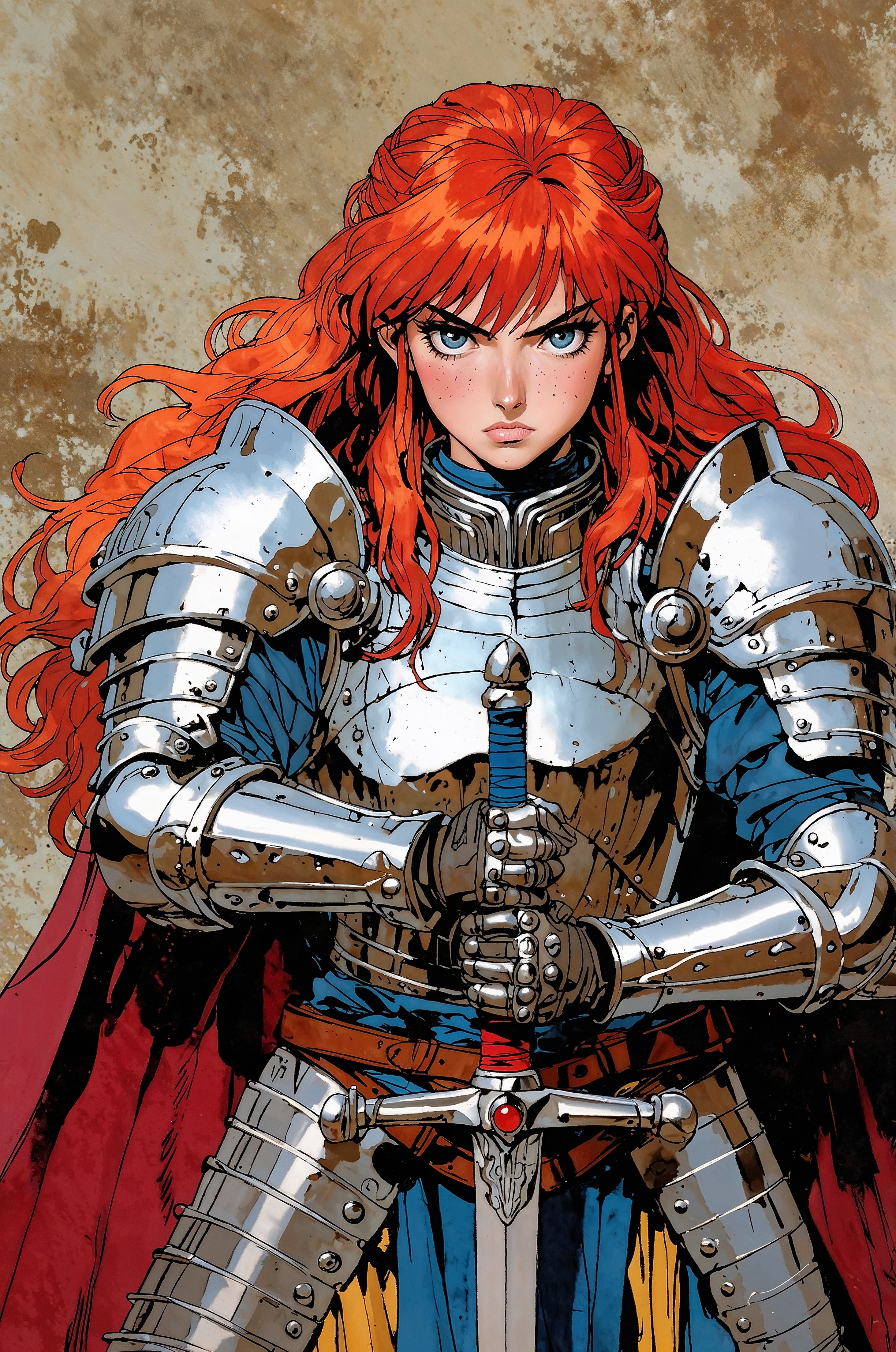 AI generated: Stable Diffusion prompt: A striking, young and Beautiful warrior princess w... (Stable Diffusion - Anime)