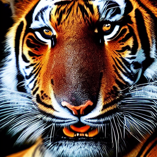Stable Diffusion prompt: A portrait of a tiger humanoid b...