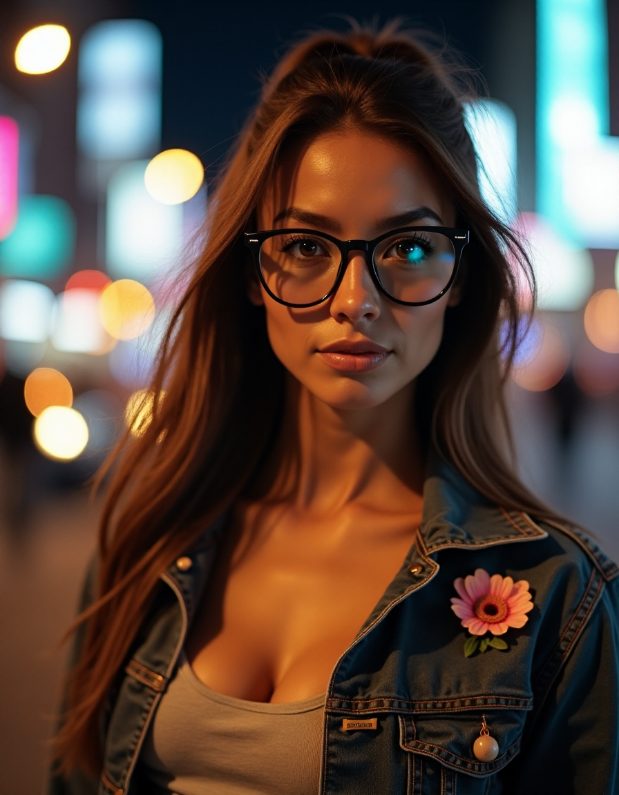 صورة مولدة بالذكاء الاصطناعي: FLUX prompt: A highly detailed photograph of a woman with long ... (نموذج FLUX - تصوير فوتوغرافي)