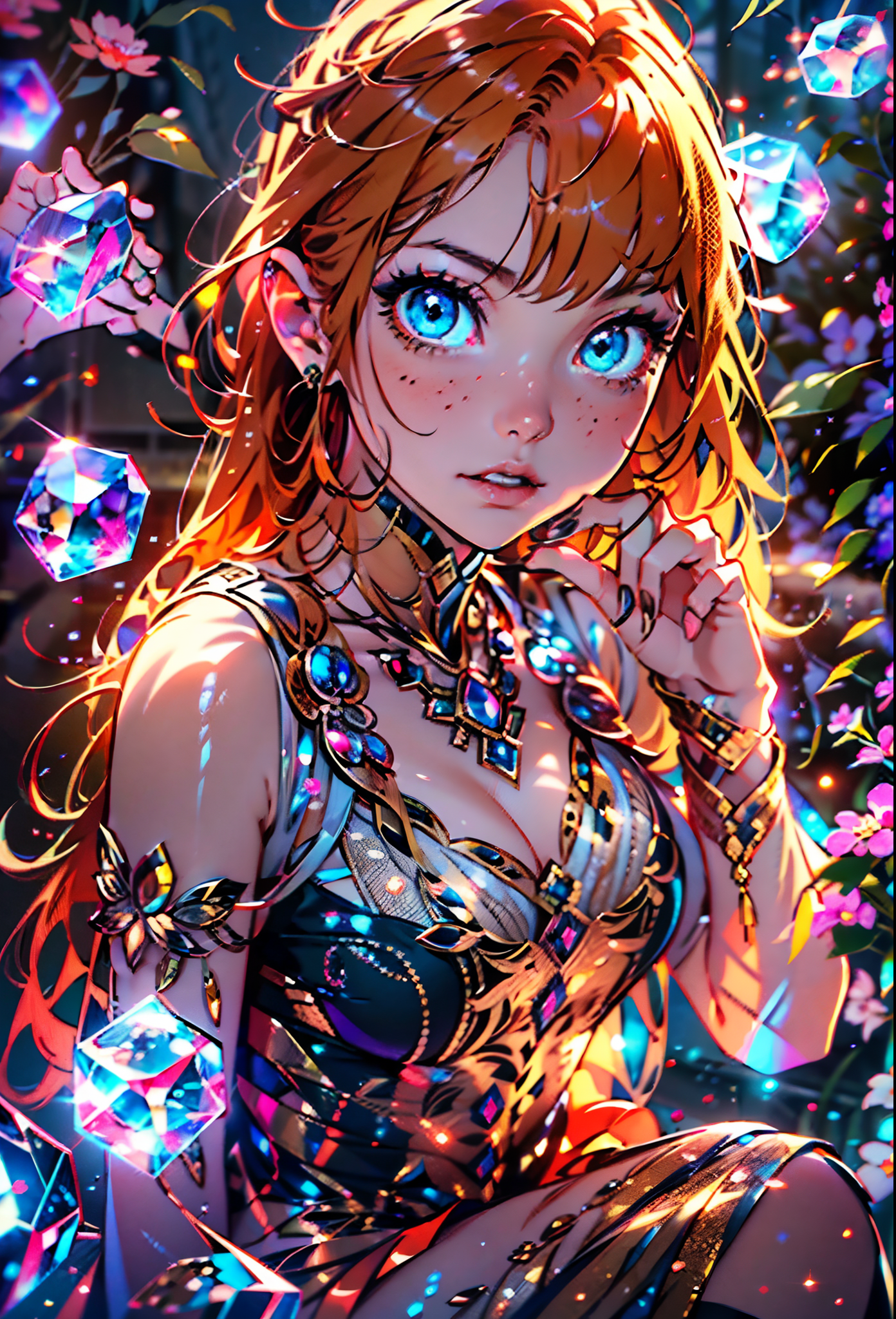 Stable Diffusion prompt: ultra detailed drawing of a cute girl with big and... - Stable Diffusion