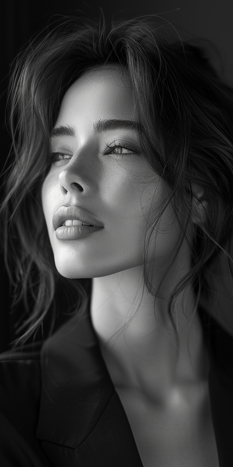 AI generated: Midjourney prompt: photo of a beautiful woman, in the style of Anne G... (Midjourney - Photography)