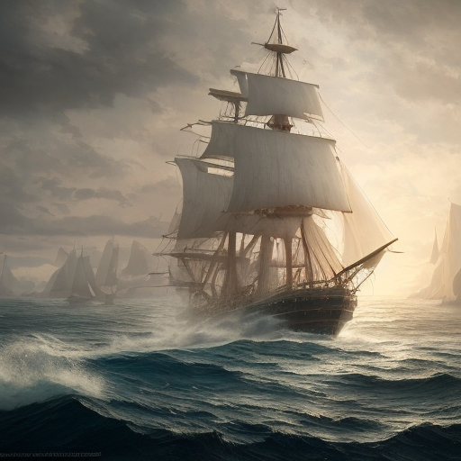 AI generated: Openjourney prompt: photo of a ultra realistic sailing ship, dramatic ... (Openjourney - Landscapes)