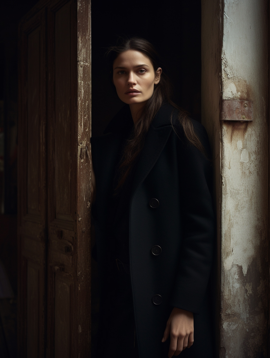 AI generated: Midjourney prompt: fashion editorial photo of a russian long hair sup... (Midjourney - Fashion)