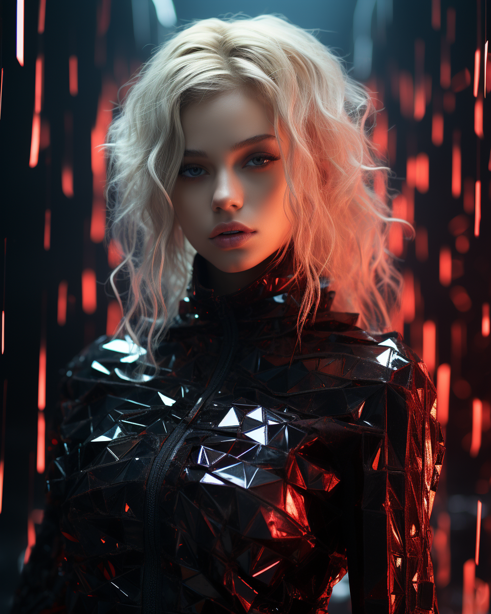 AI generated: Midjourney prompt: broken pixels portrait, vogue aesthetic, cinematic... (Midjourney - Portraits)