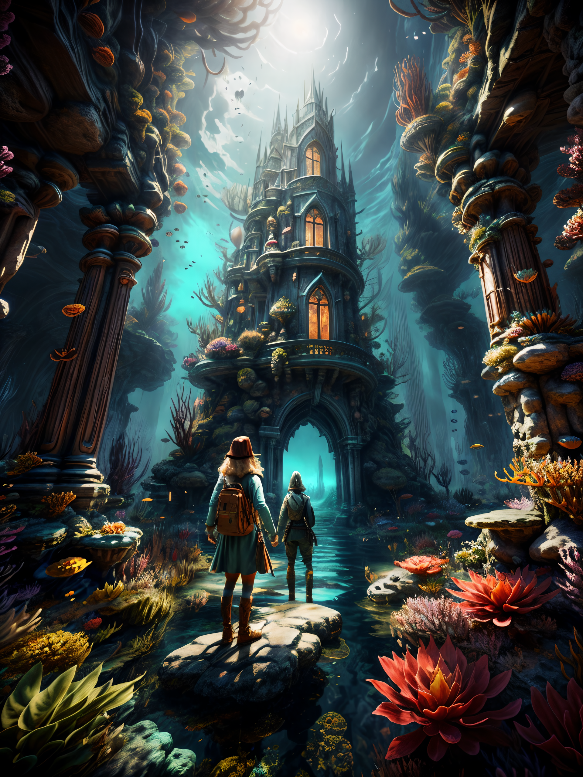 صورة مولدة بالذكاء الاصطناعي: Doorway to Atlantis . . . (نموذج DreamShaper - فن مفاهيمي)