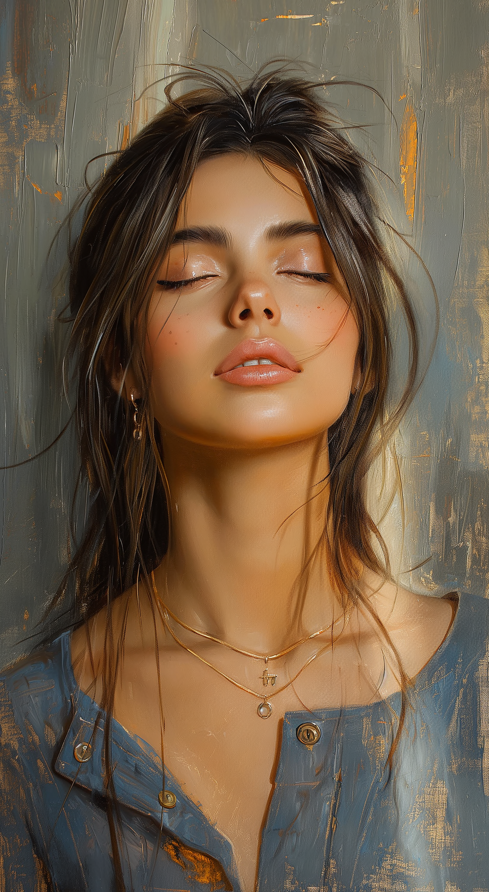 Midjourney prompt: oil painting of a beautiful woman, in the style of... - Midjourney