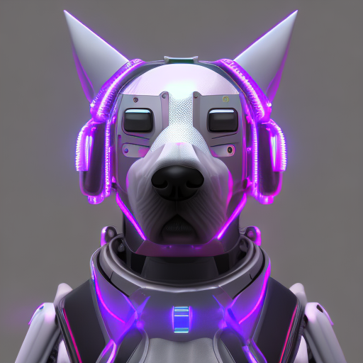 AI generated: Openjourney prompt: cyberpunk dog, futuristic, highly detailed, made w... (Openjourney - 3d Renders)