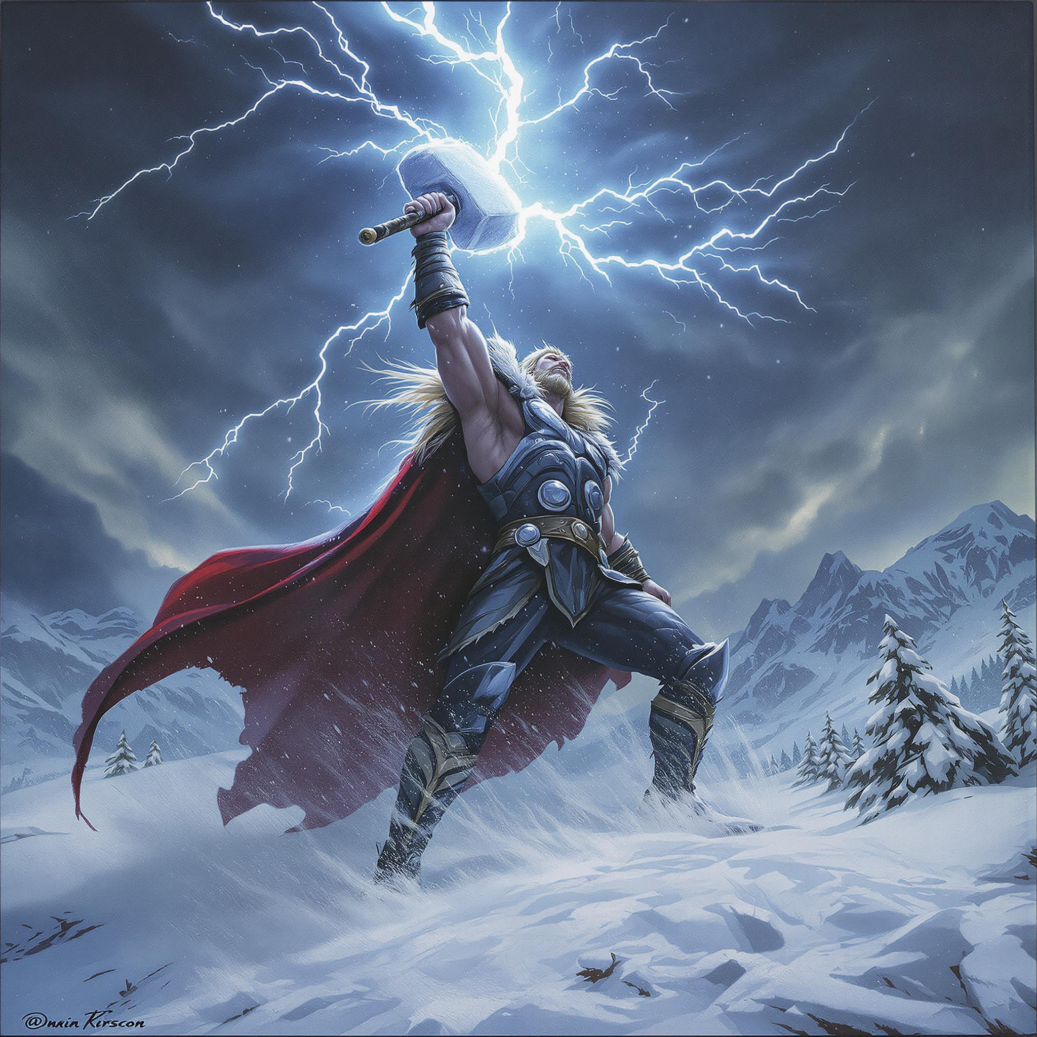AI generated: FLUX prompt: Epic dark fantasy oil painting capturing the raw, ... (FLUX - Landscapes)