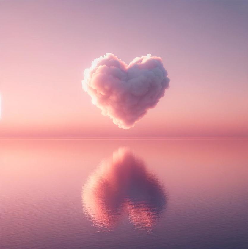 AI generated: DALL·E prompt: Envision a serene dawn over a tranquil sea, where ... (DALL·E - Landscapes)