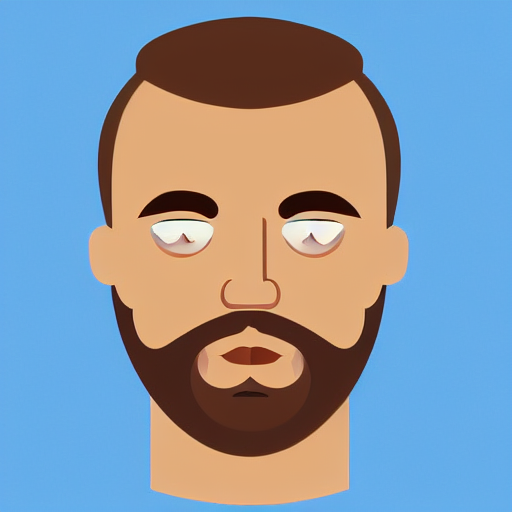 Stable Diffusion prompt: A portrait of beautiful man with...