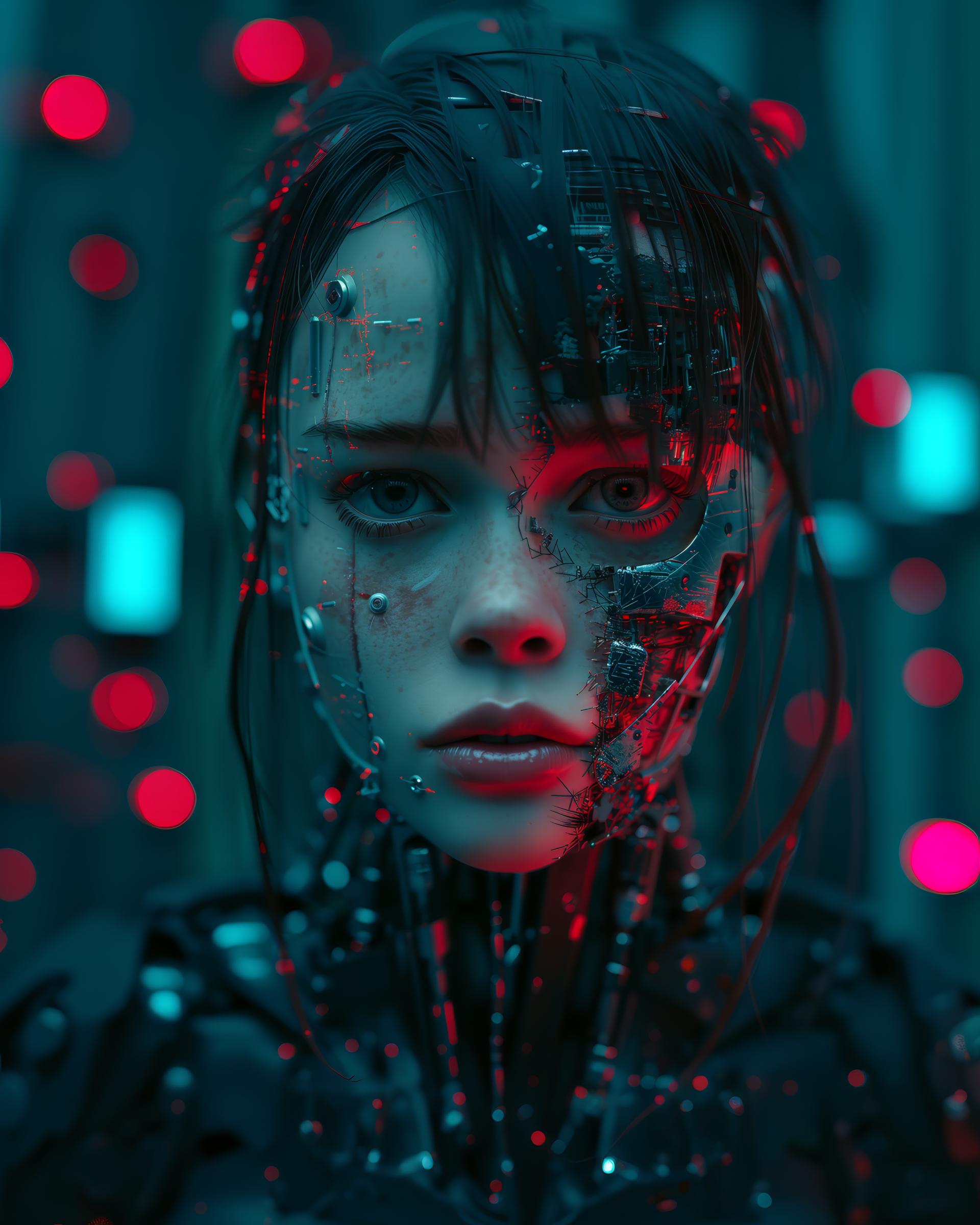 AI generated: Ruined hyperpunk (Midjourney - Portraits)