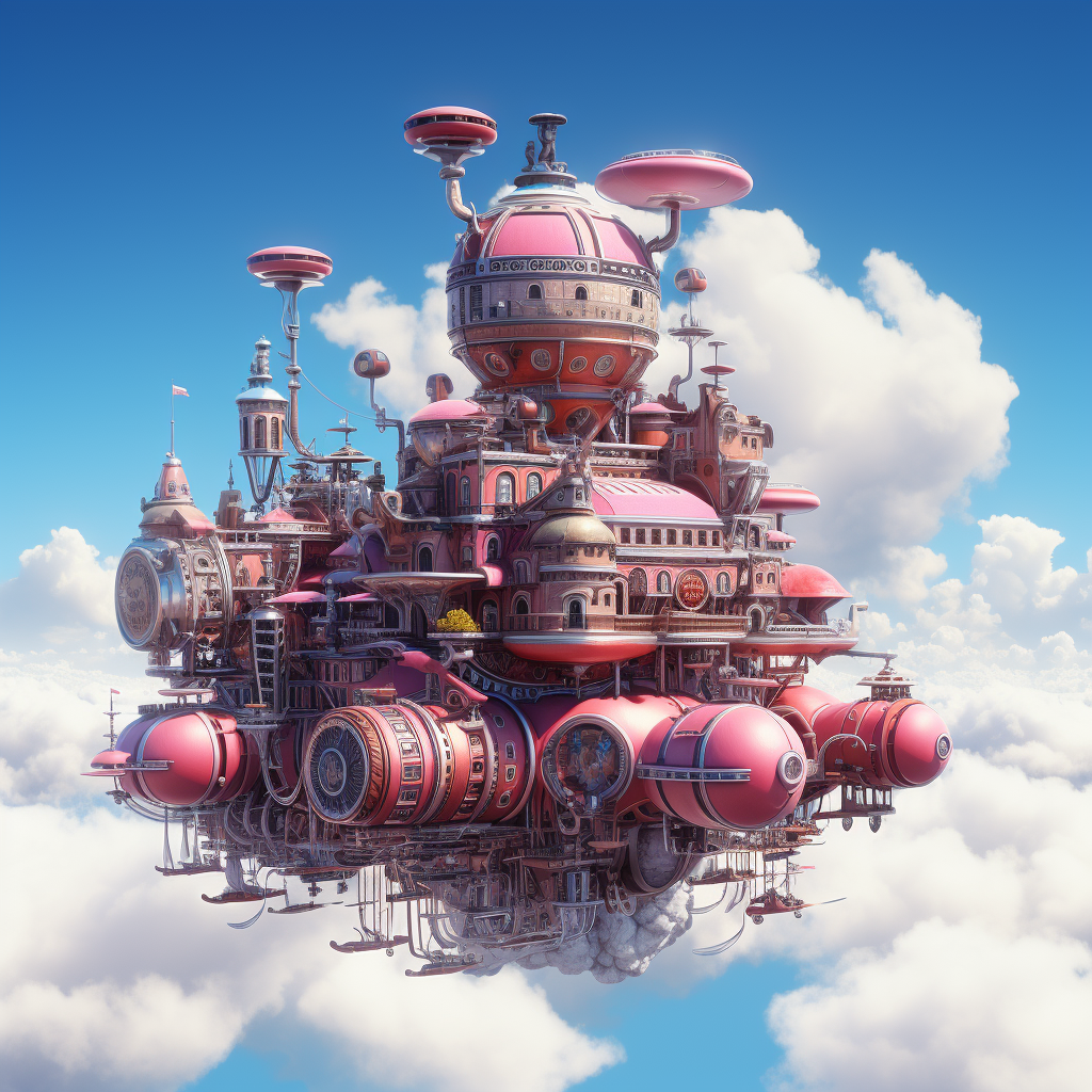 AI generated: Midjourney prompt: futuristic structure which is floating on top of t... (Midjourney - Concept Art)