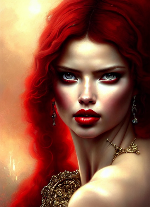 Stable Diffusion prompt: a beautiful woman with baroque d...