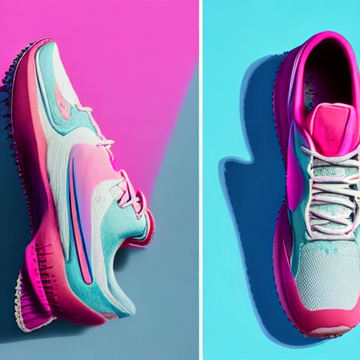 Stable Diffusion prompt: The pink and blue color palette ...