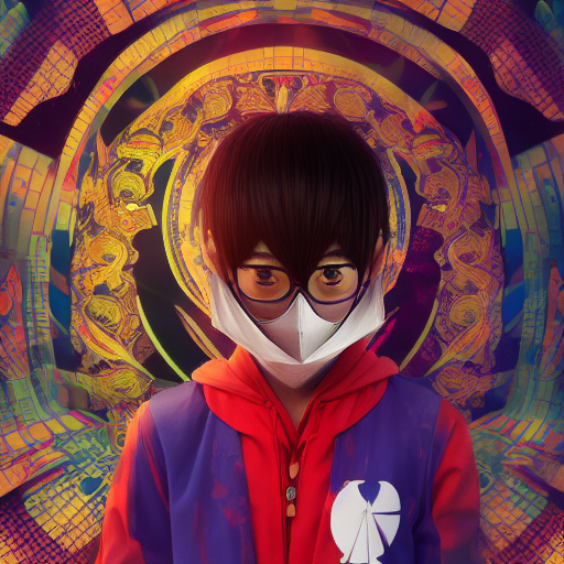 Stable Diffusion prompt: Asian young men anime style port...