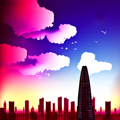 Redshift Diffusion prompt: Tower in a megacity, landmark,...