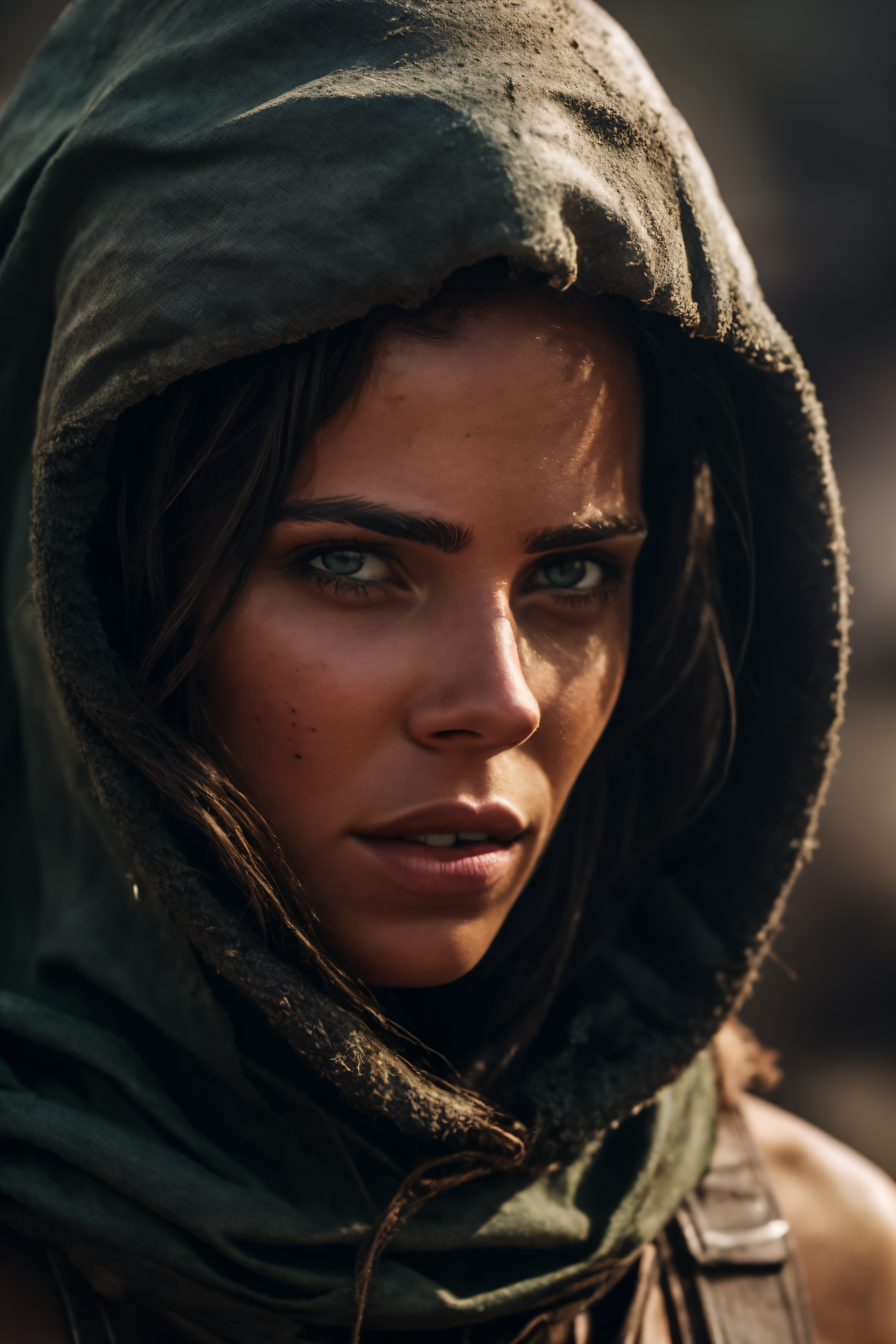 AI generated: Girl in dystopic clothing (Stable Diffusion - Portraits)