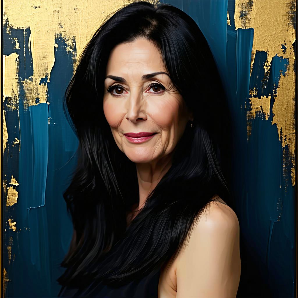 Stable Diffusion prompt: a woman with long black hair in ...
