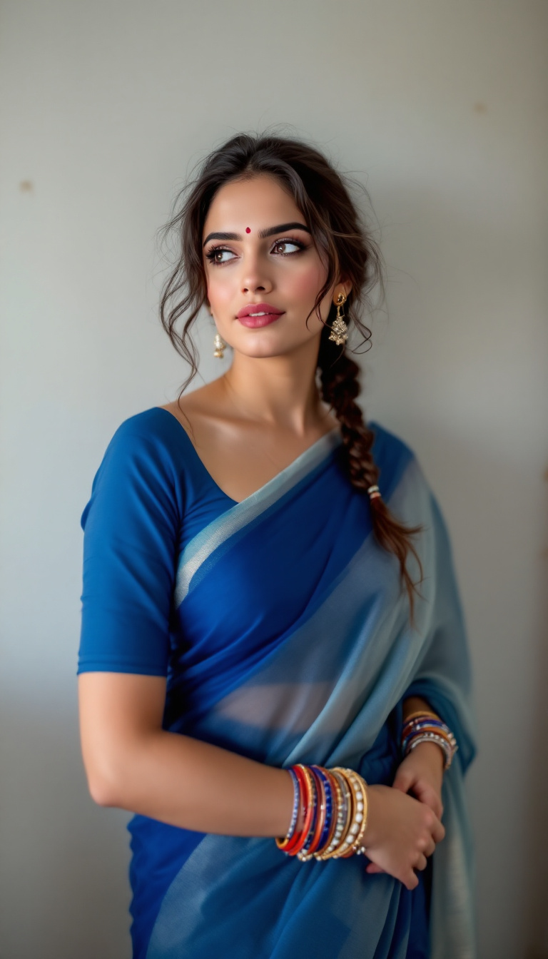 FLUX prompt: Jennifer Connelly ,18-21 years old, Indian hair st... - FLUX