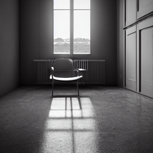 Stable Diffusion prompt: interior photography of chair in...