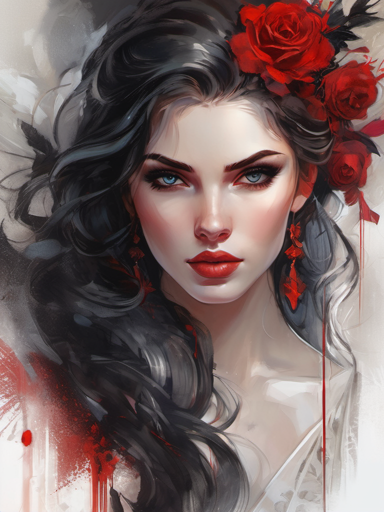 AI generated: Stable Diffusion prompt: a portrait of a women, fantasy, illustration in th... (Stable Diffusion - Portraits)