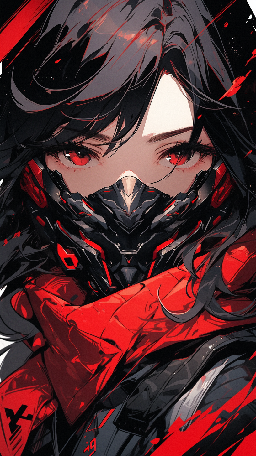 Midjourney prompt: poster of women in black and red and a woman in re... - Midjourney