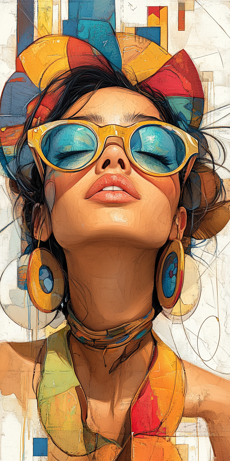 AI generated: Midjourney prompt: a beautiful woman, painting by Lois van Baarle and... (Midjourney - Portraits)