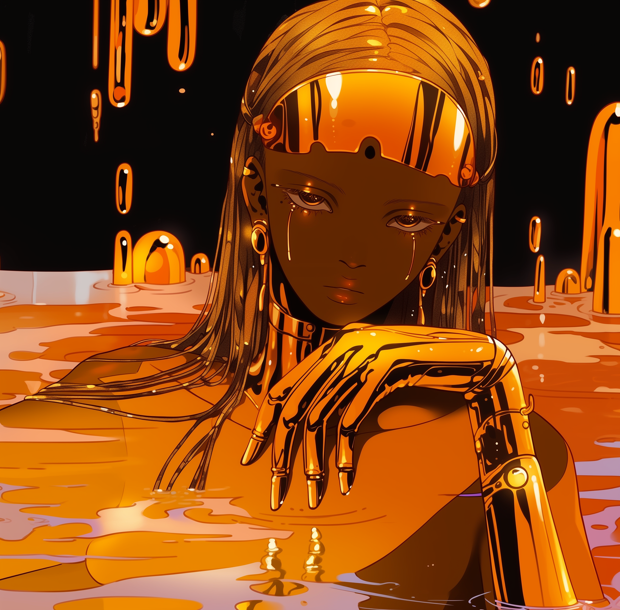 Midjourney prompt: this image contains a 1980s close up shot illustra... - Midjourney