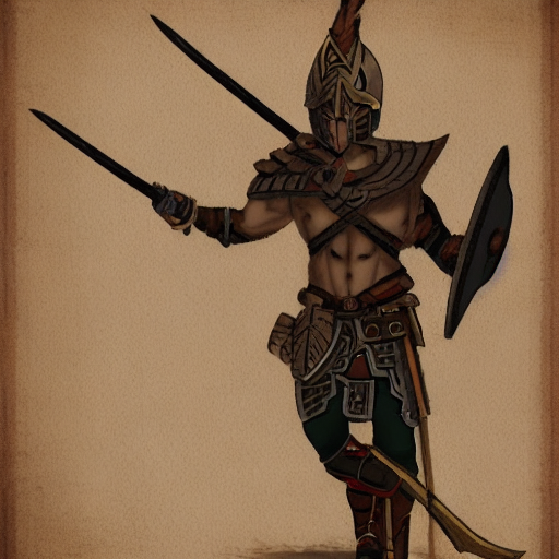 Stable Diffusion prompt: A Spartan warrior, in the style ...