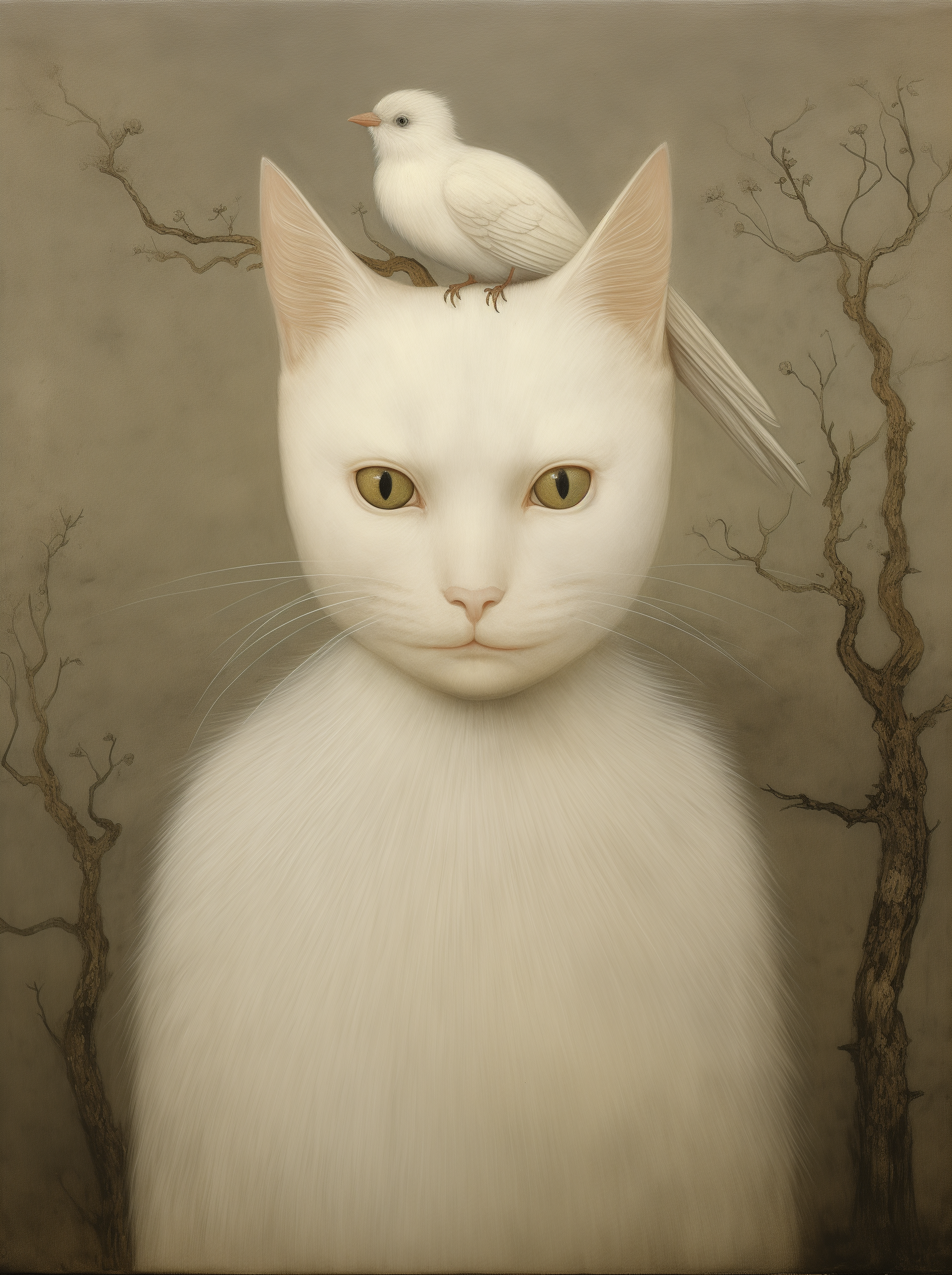 AI generated: Midjourney prompt: A mysterious creature with an elongated neck and c... (Midjourney - Concept Art)