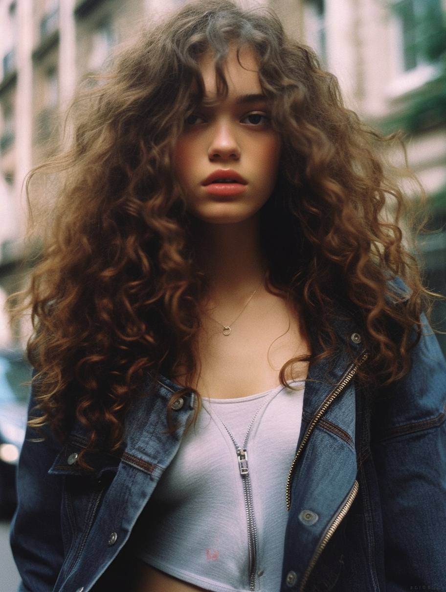 Midjourney prompt: photo of a woman , i-d magazine, hair floating cov... - Midjourney