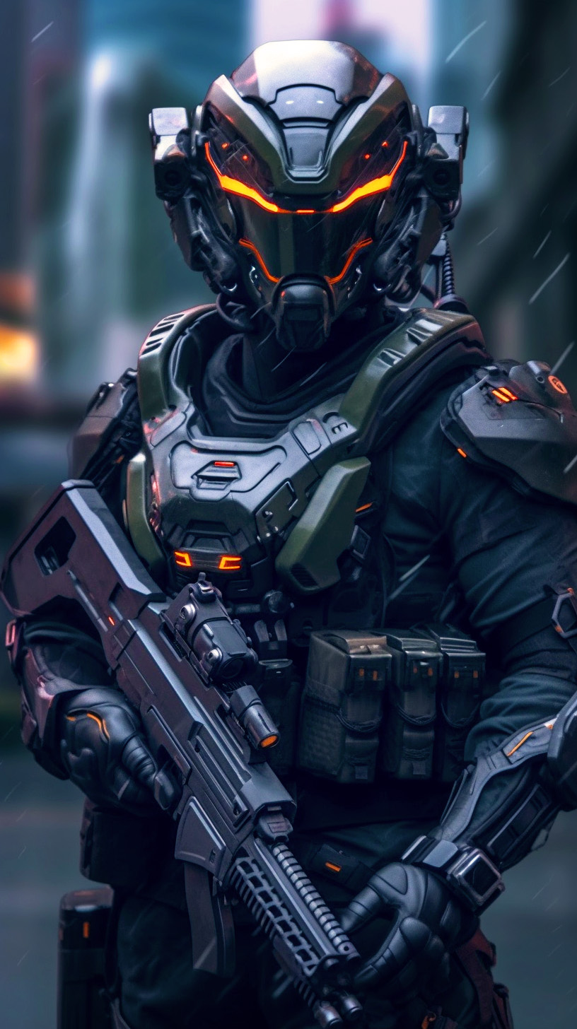 AI generated: Codename: Destructo (Midjourney - Character Design)