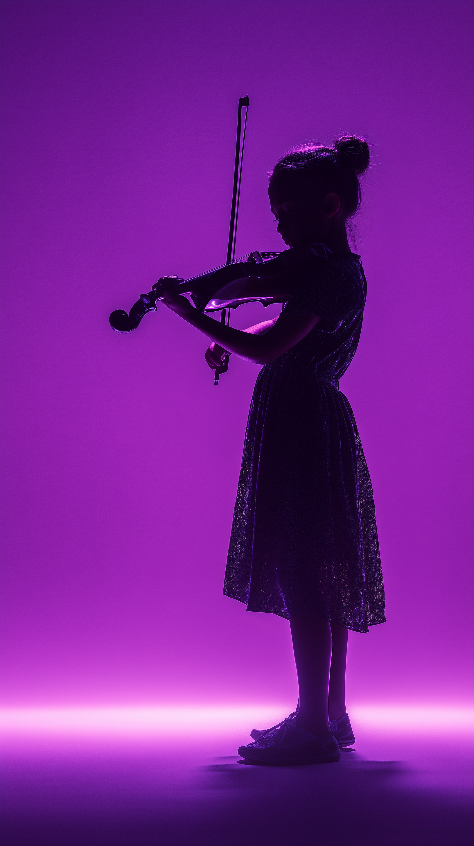 Midjourney prompt: photography, full body of a neon violet themed, li... - Midjourney